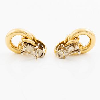 Earrings, 18K gold.