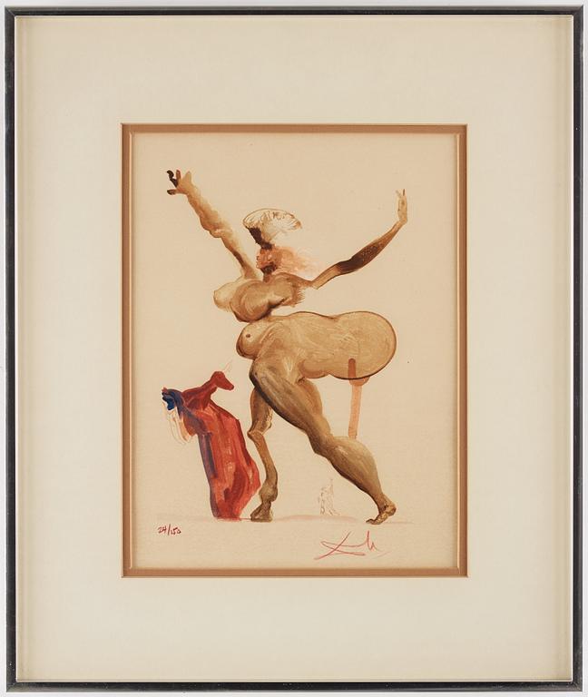 Lithograph from "The Divine Comedy" Series by Salvador Dali, signed and numbered 24/150.