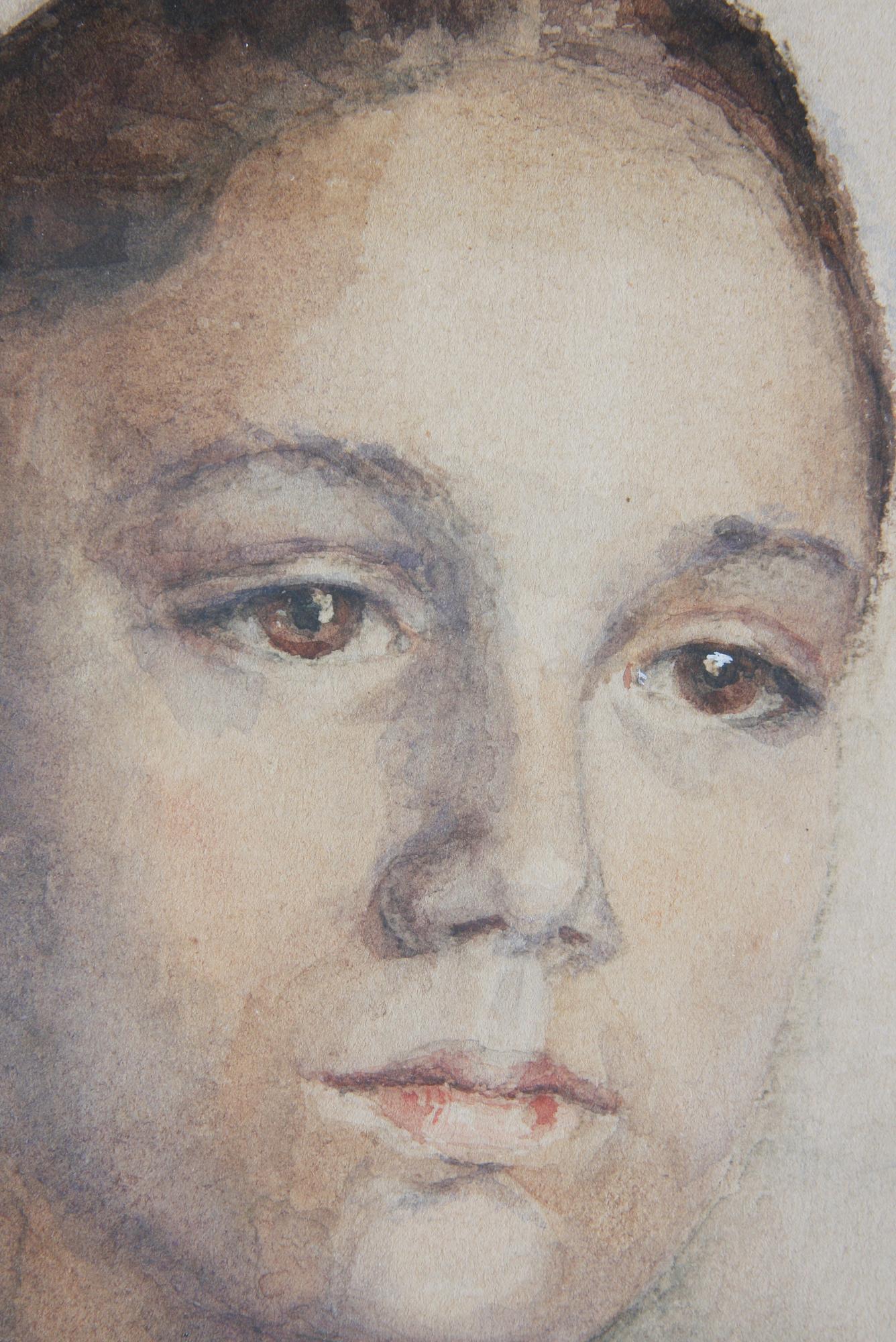 OKÄND KONSTNÄR, akvarell, otydlig signatur, daterad 1895.
