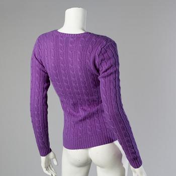 Three sweaters by Ralph Lauren.