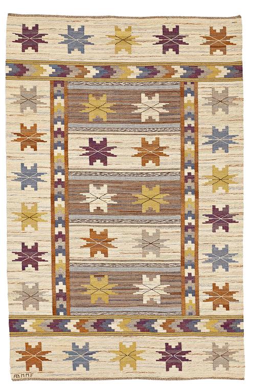 Märta Måås-Fjetterström, MATTO, "Höstmattan", flat weave, ca 281 x 180,5-182,5 cm, signed AB MMF.