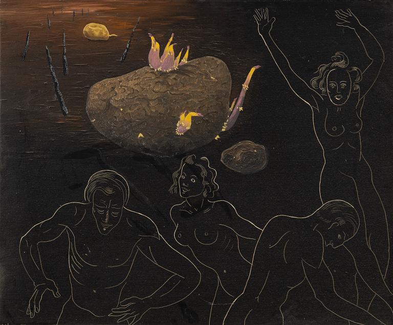 Vilhelm Bjerke-Petersen, Surrealist composition.