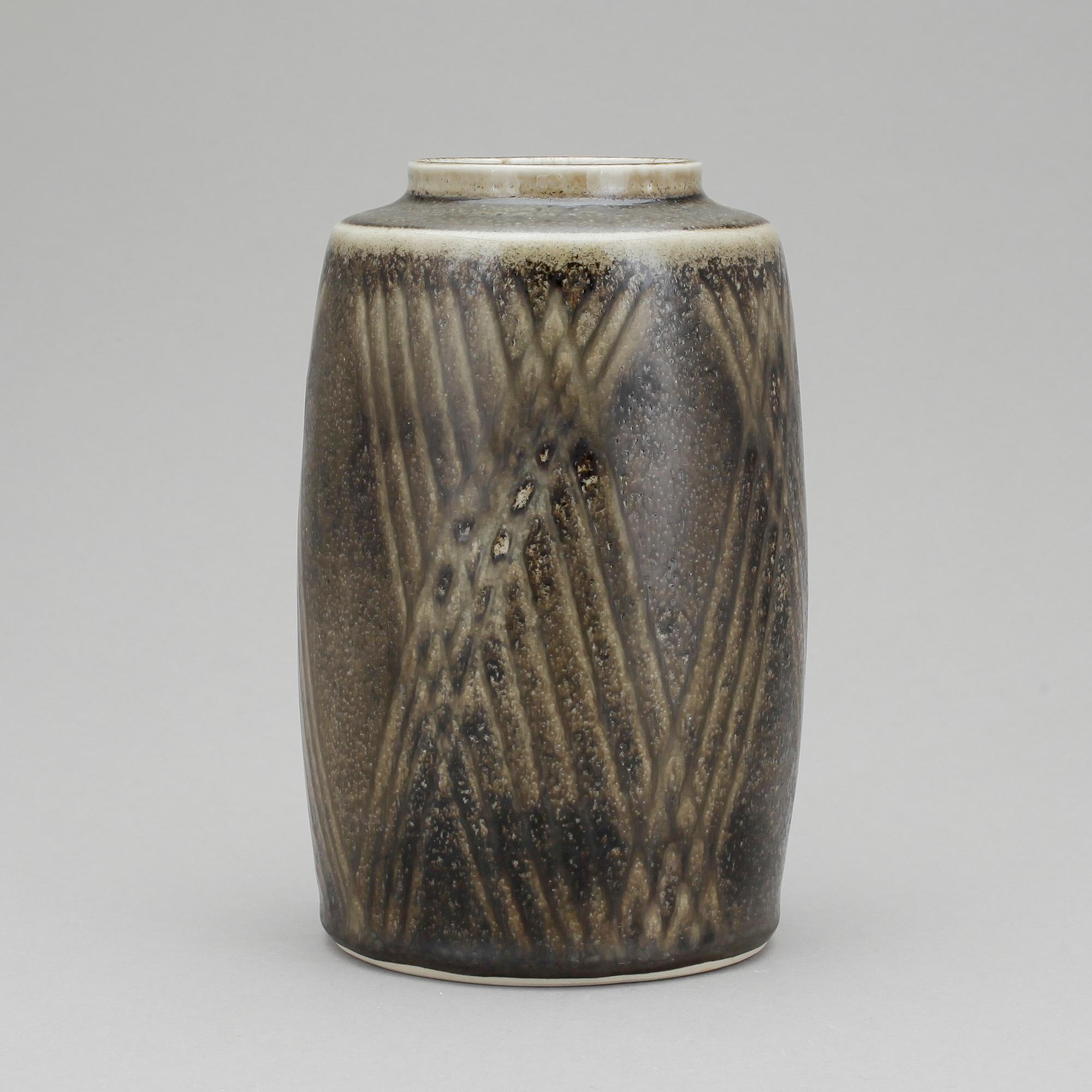VAS, stengods, Carl-Harry Stålhane, Rörstrand, monogramsignerad.