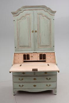 SKRIVSKÅP, rokoko, 1700-tal.