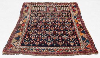 A antique Dagestan prayer rug, East Caucasus c 173 x 100 cm.