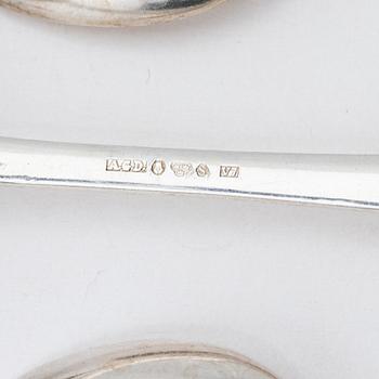 Bestick, 40 st, silver, bl a GAB, Stockholm 1945.