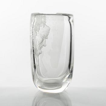 Mats Jonasson, vas, "På heder och samvete", Målerås Glasbruk, 4/10, 1989.