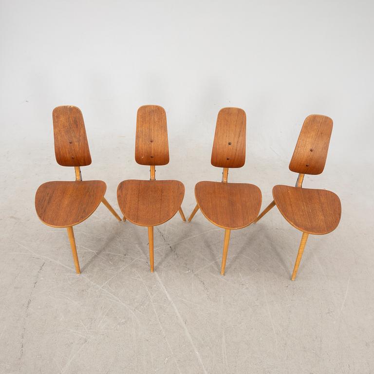 Bengt Ruda, chairs 4 pcs, "Grill/Tåga, IKEA, 1958-59.
