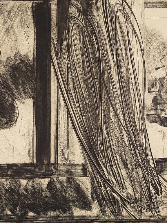 Howard Hodgkin, etsning. Signerad och numrerad 96/100. Daterad -79.