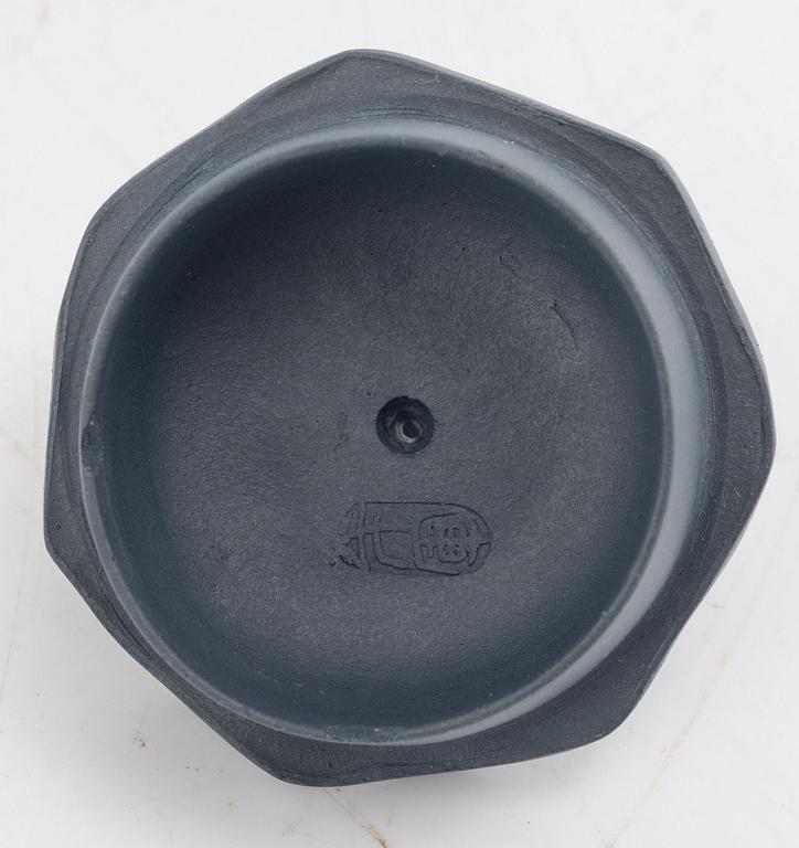 Two Chinese yixing ware teapots, 20th century.