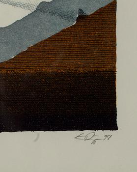 ESA RIIPPA, färgetsning, sign. och dat. -98.