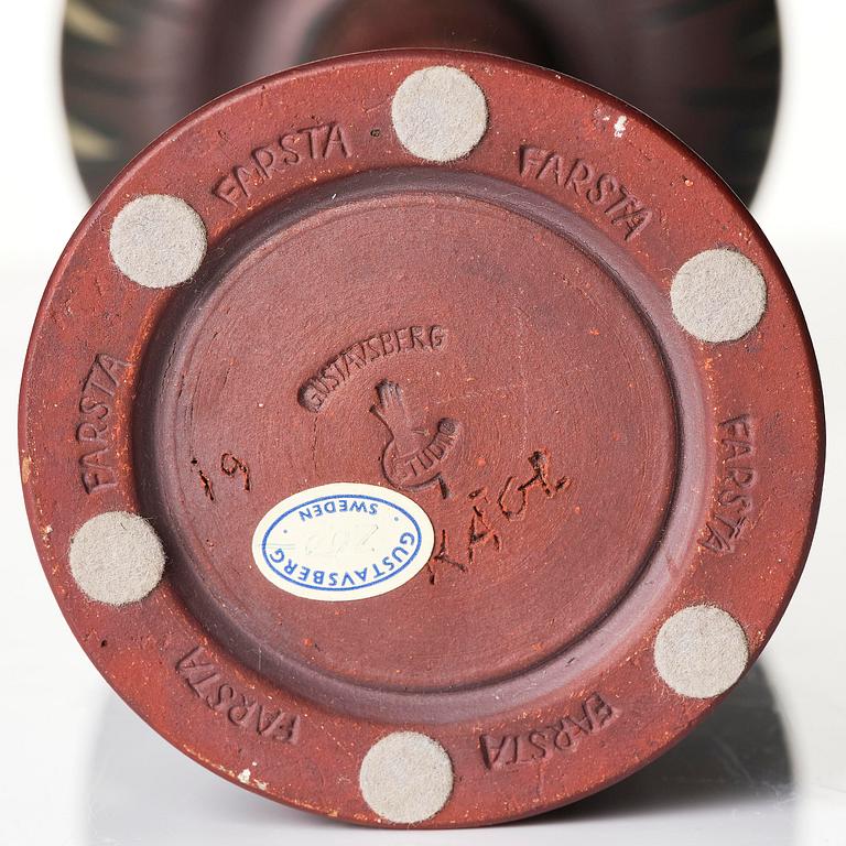 Wilhelm Kåge, a "Farsta" stoneware sculpture/vase, Gustavsberg Studio 1959.