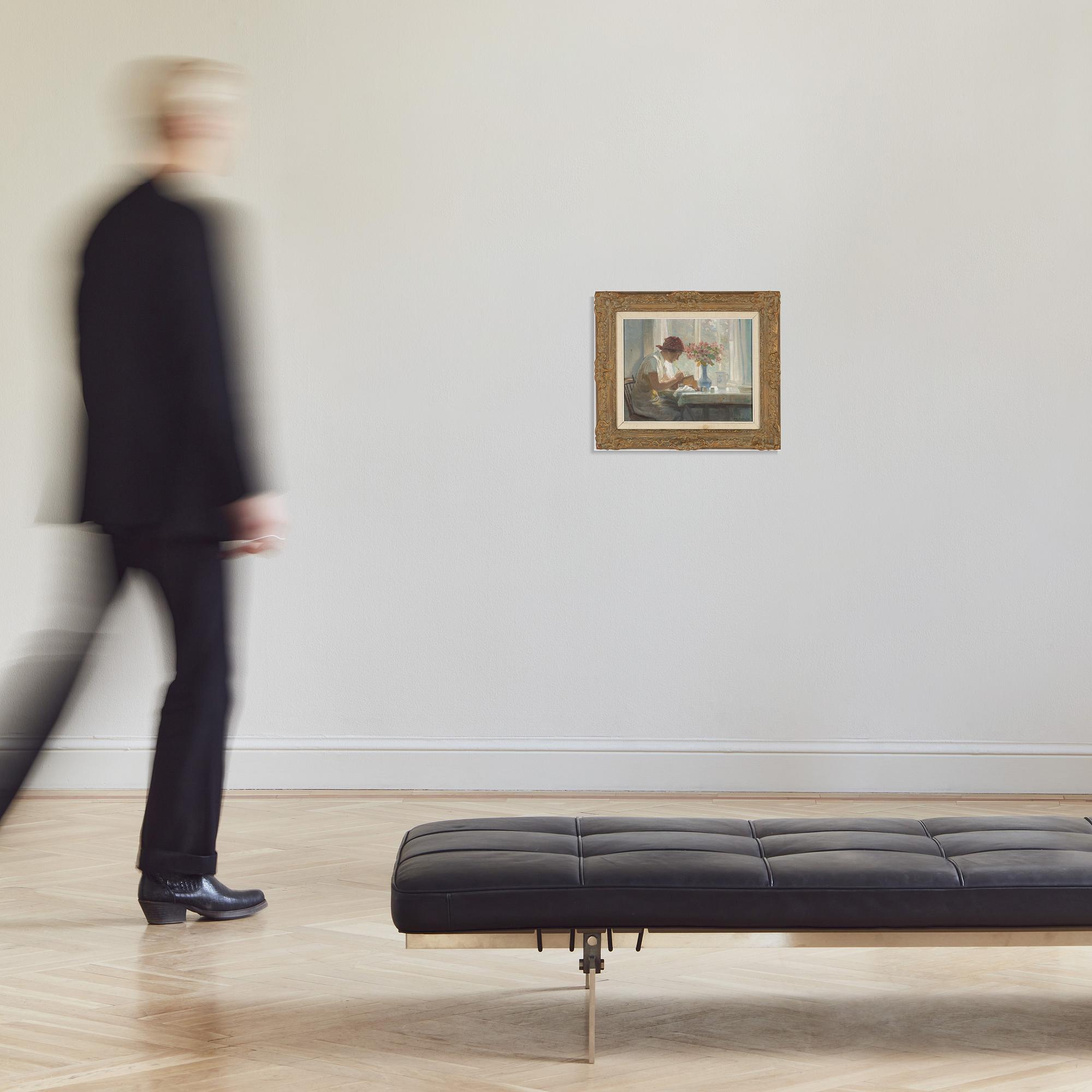 Nils Asplund, oil on panel, signed and dated -37.