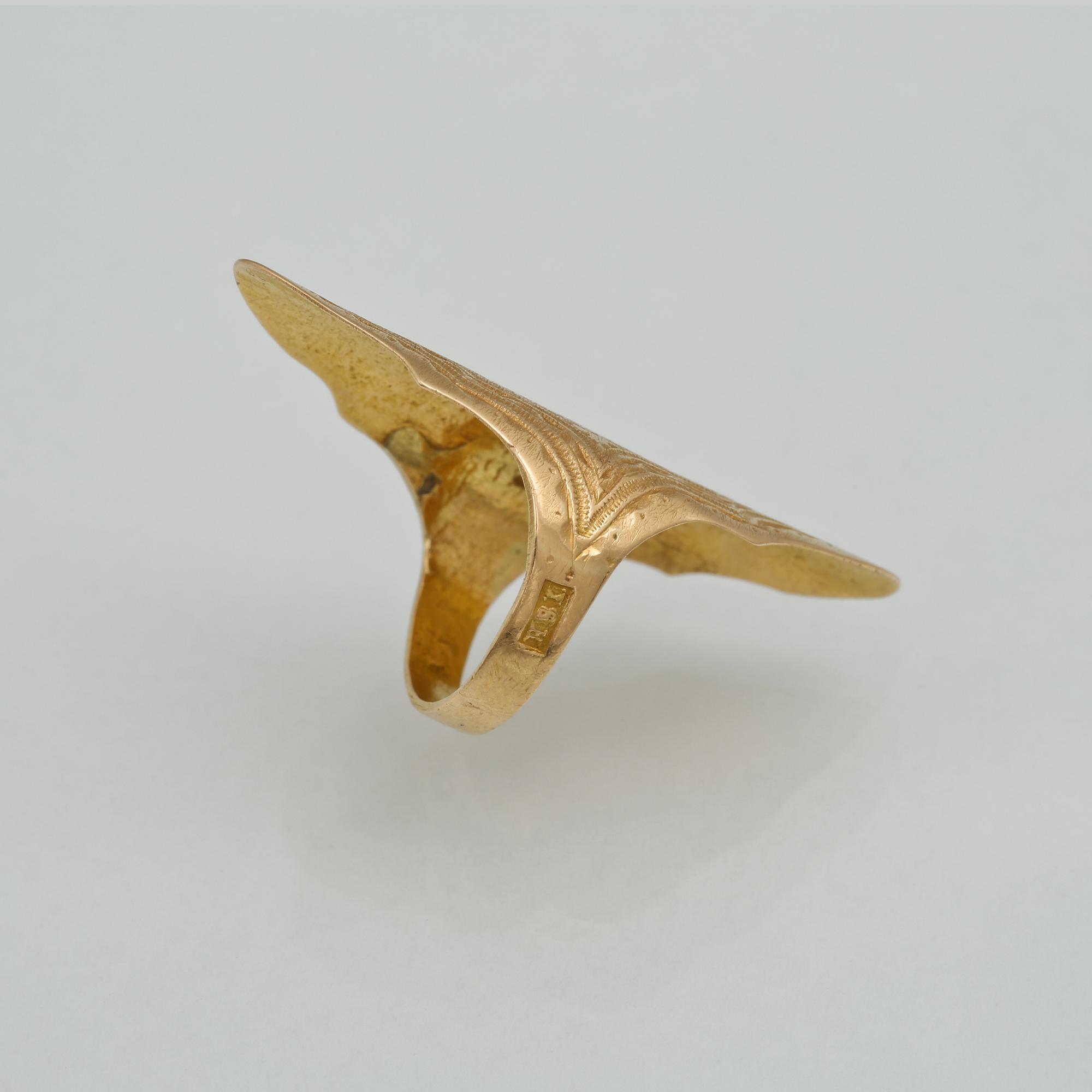 SYRING, 18K guld, stämplad ARS. Vikt 2,6 gram.