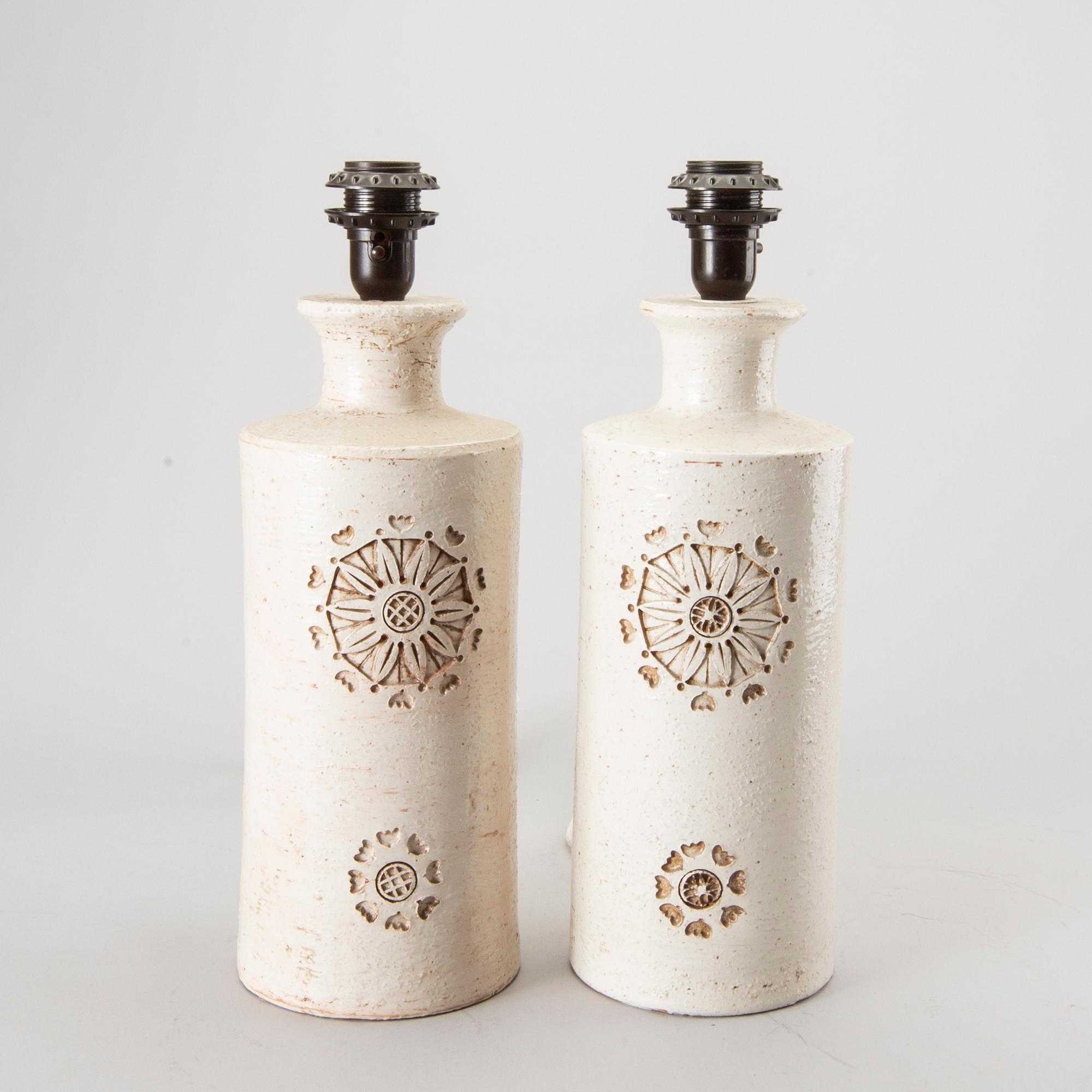 A pair of 1970:s Italian Bitossi table lamps, Bergboms.