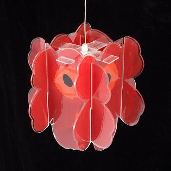 TAKLAMPA, "Unikko", Marimekko, modern tillverkning.