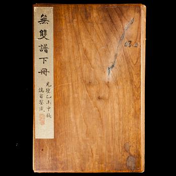 An album with 80 paintings and calligraphy, late Qing Dynasty (1644-1912).