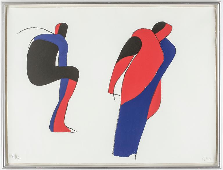 LAGE LINDELL, färgseriegrafi, signerad, numrerad 35/68.