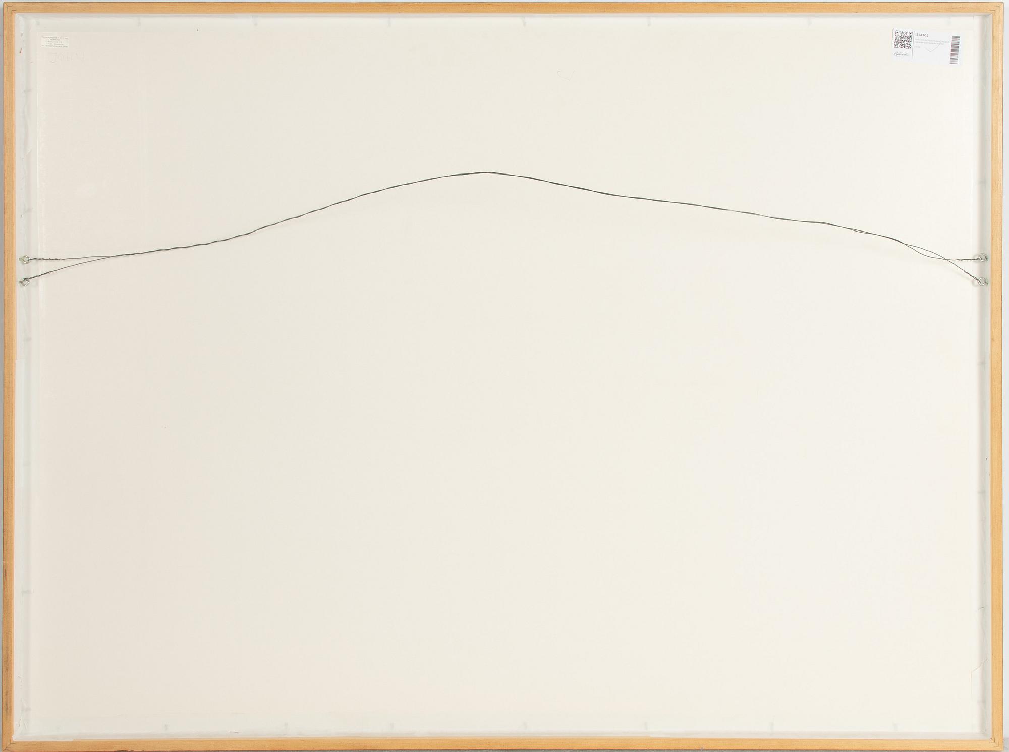 Carl Fredrik Reuterswärd, färglitografi, "Non violence".