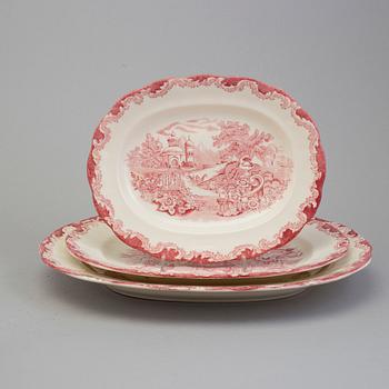 Dinnerset, 81 pieces. Rörstrand, "Bengali Röd", 1940s.