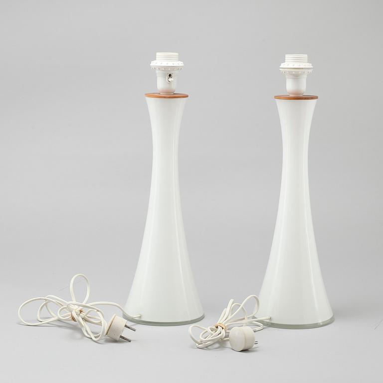 A pair of table lamps by Berndt Nordstedt for Bergboms, model "B-015", third quarter of the 20th century.