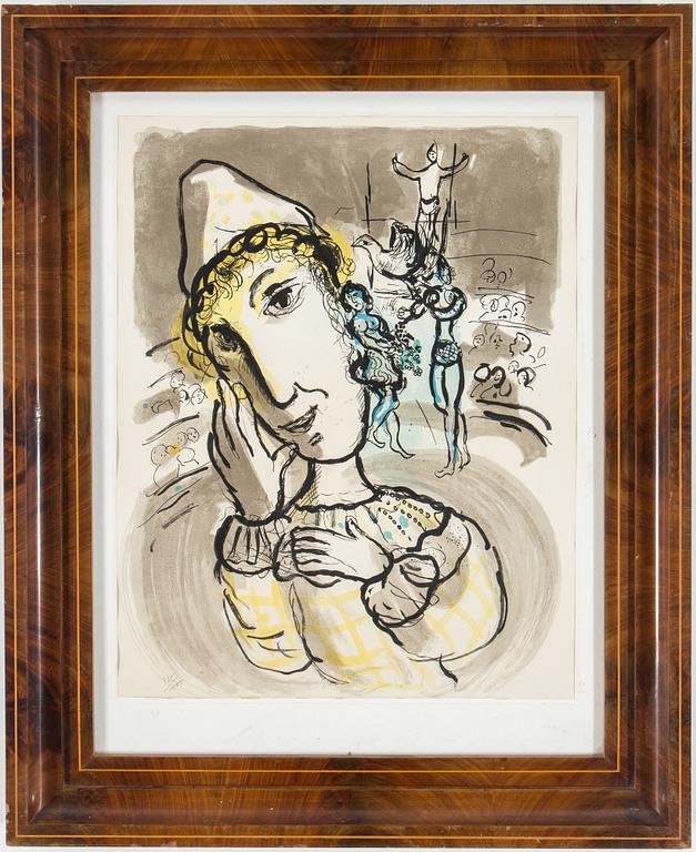 MARC CHAGALL, after, colour litograph. Numbered 925/1000.