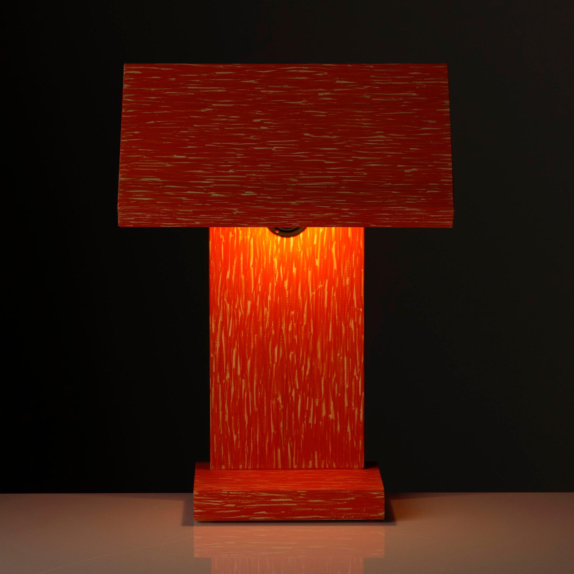 Adrian Bursell & Siri Svedborg, a "Crayon Pine Lamp", executed in their own studio, Stockholm, 2026.
