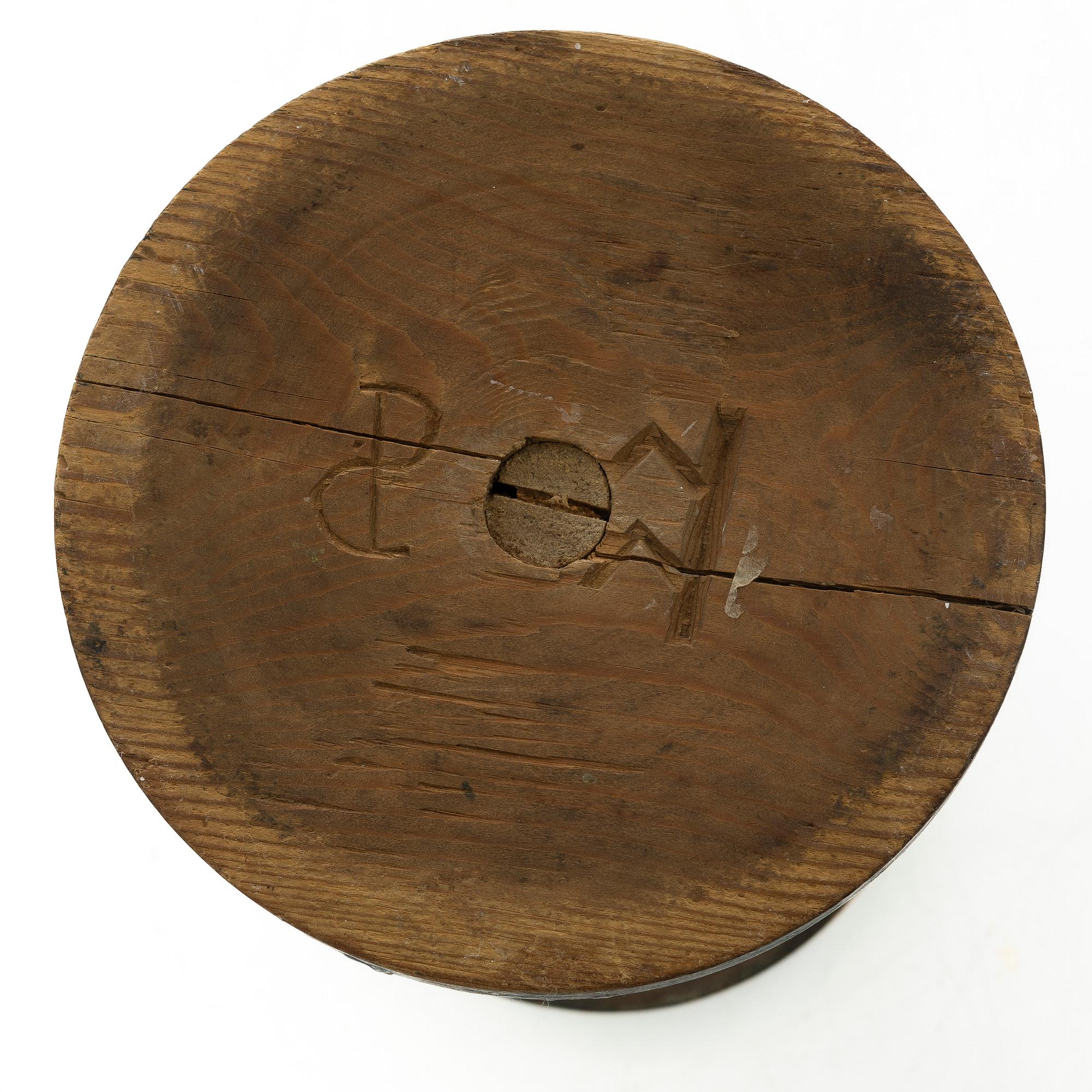 Smörstol, allmoge, 1800-tal.