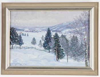 Carl Johansson, oil on canvas, signed and dated 1928.