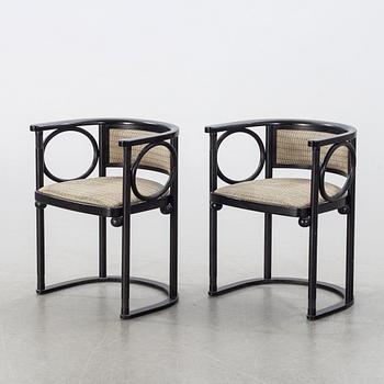 JOSEF HOFFMANN, a pair of chairs, Wittmann, Austria.