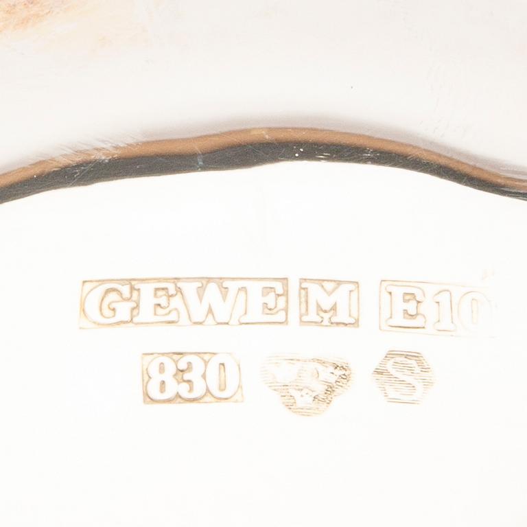 A Swdedish 20th century silver coffee service mark of K Ekman/GEWE malmö 1979 weight in total 1531 grams.