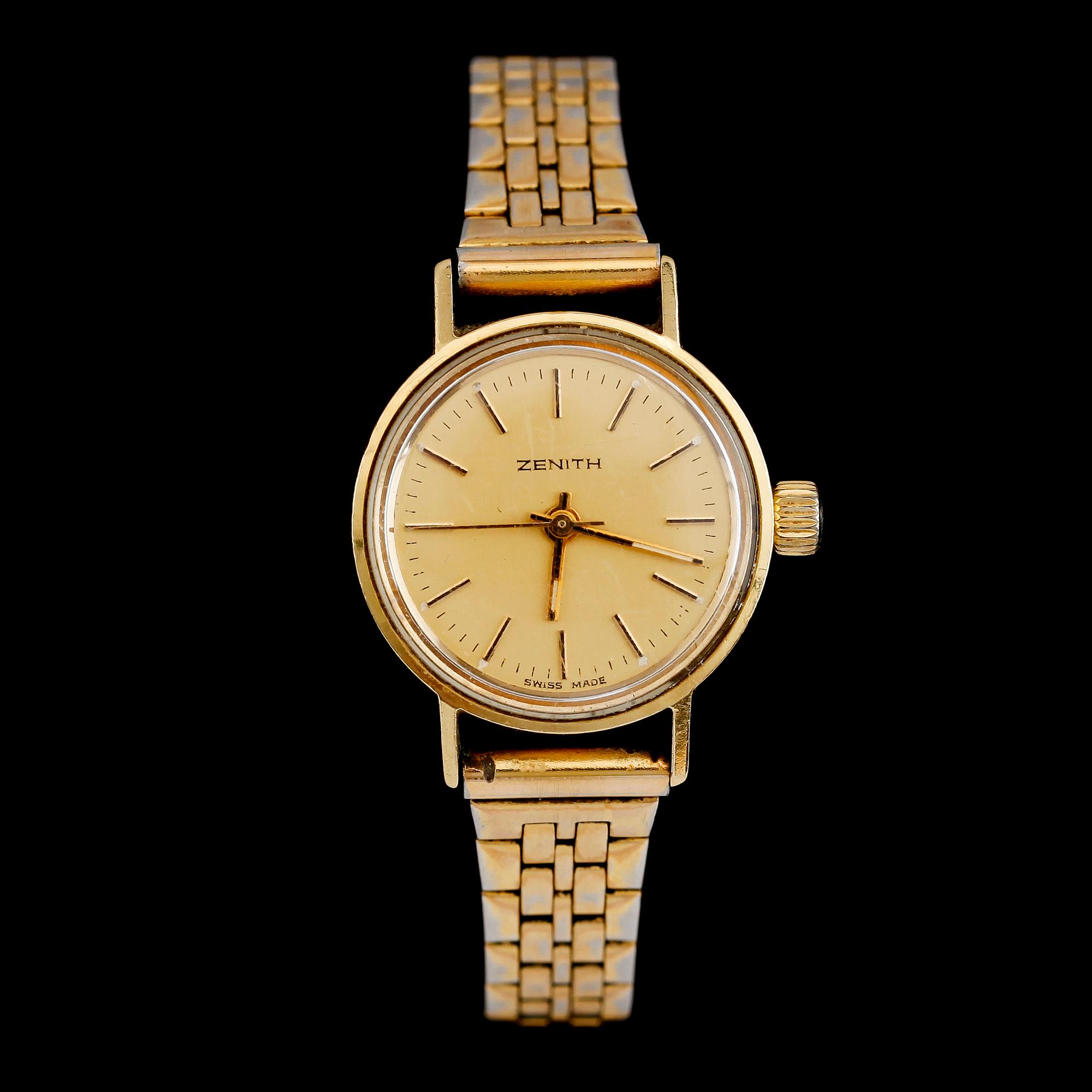ARMBANDSUR, 18 k guld, Zenith.