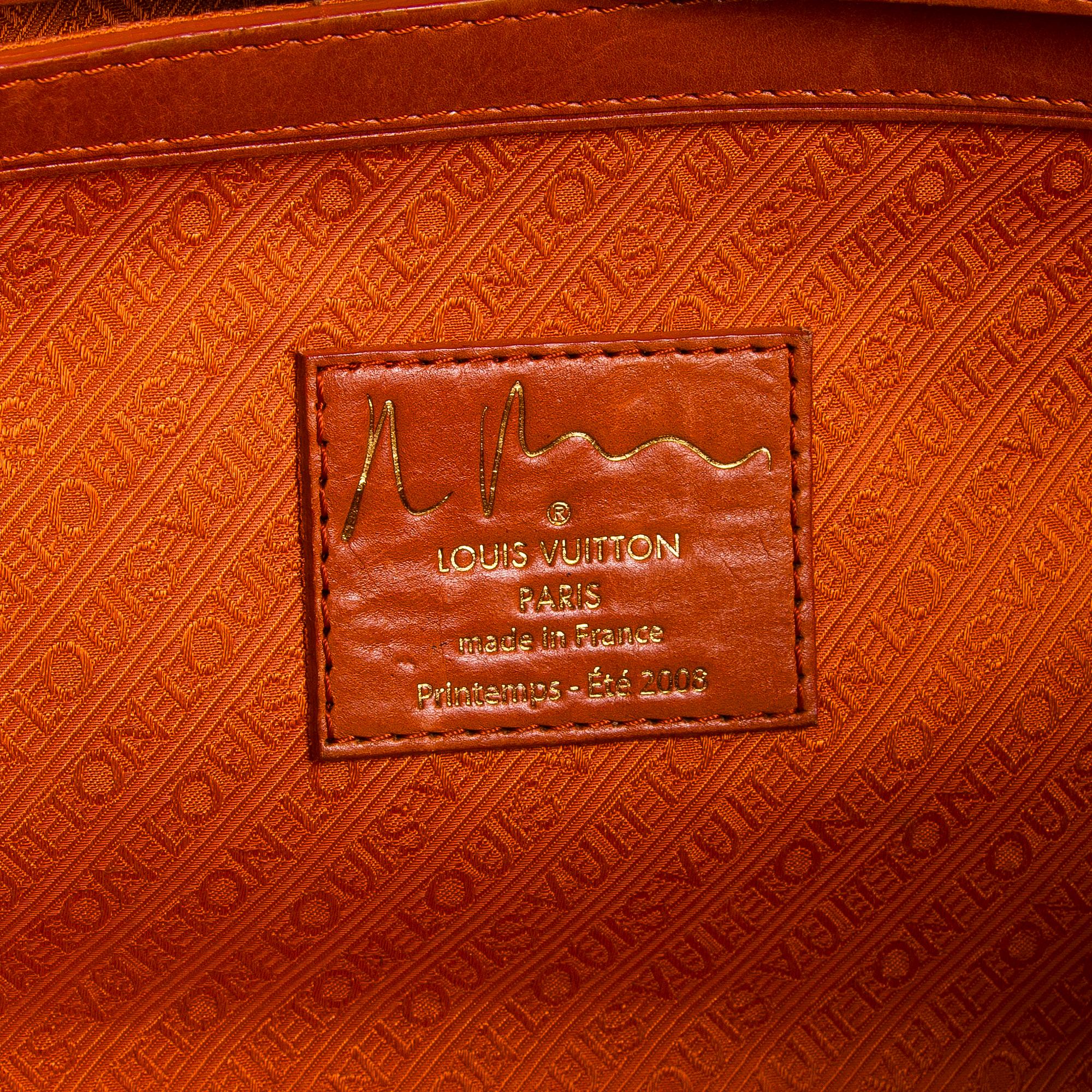Louis Vuitton, a 'Le Rose Defile Denim Pulp PM' bag design Richard Prince.