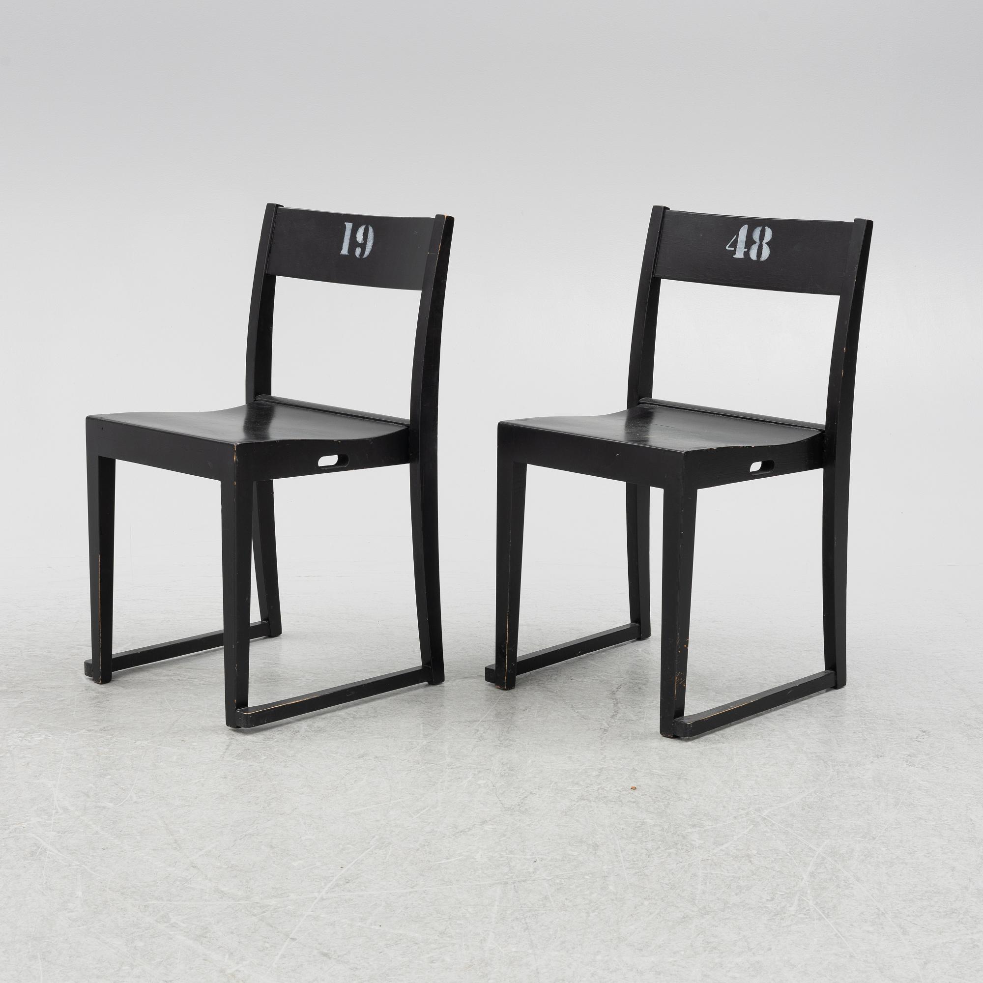Sven Markelius, "The Orchestra Chair" 10 pcs, mid-20th century.