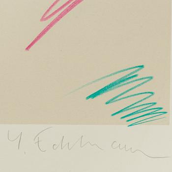 YRJÖ EDELMANN, lithograph in colours, signed 126/150.
