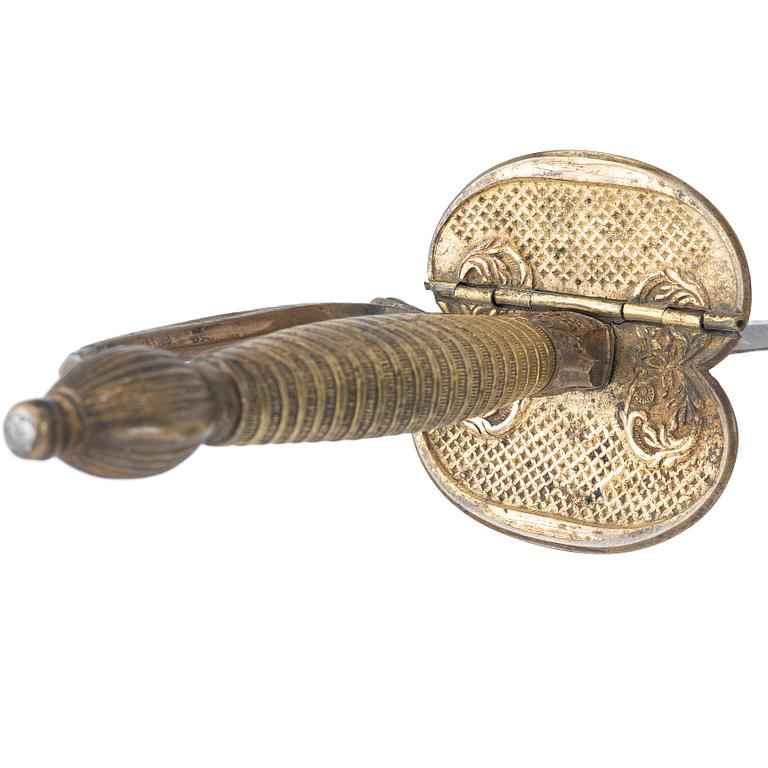 Sword, Sweden, for an infantry officer, early 19th century, with scabbard.