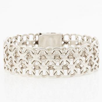 Armband, silver, x-länk.