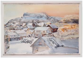 Lars Lerin, Motif from Lofoten.