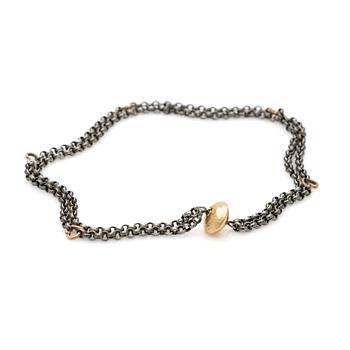 Collier, 18k guld och silver, Per Borup.