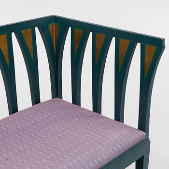 Eliel Saarinen, sofa "The Blue Settee", Adelta, Finland 1983.