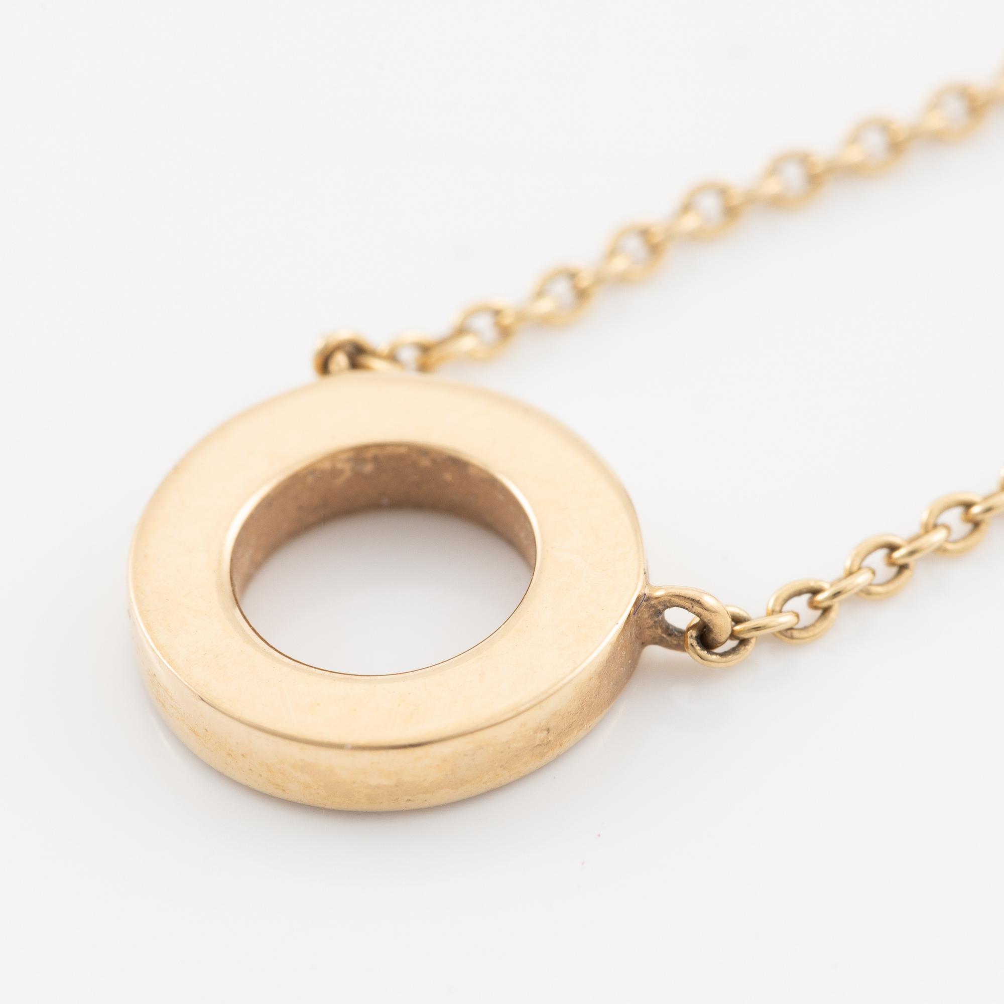 Efva Attling, Necklace, 18K gold with brilliant-cut diamonds.