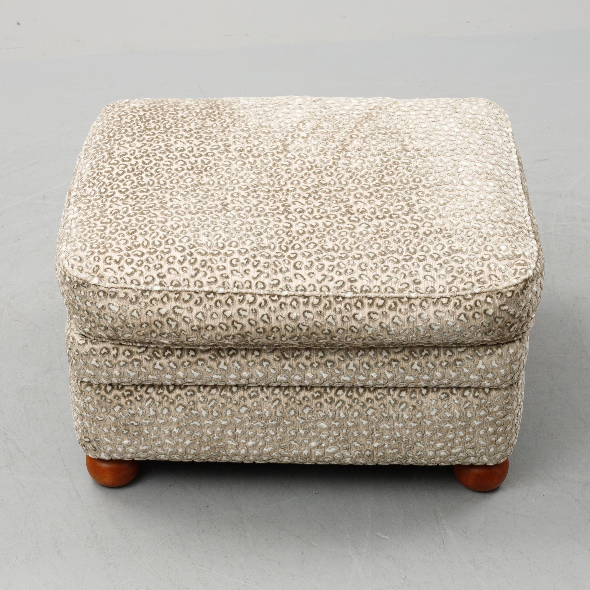 Josef Frank, a model 336 easy chair with ottoman, Svenskt Tenn.