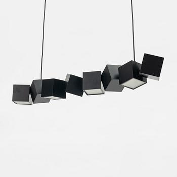 Markus Johansson, ceiling lamp, "Blockchain pendant", Oblure, Gothenburg, Sweden.