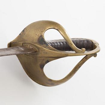 A Swedish Royal cavalry saber model 1842 from  Eskilstuna Jernmanufaktur, 19th century.