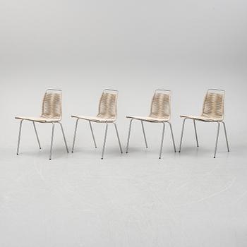 Poul Kjaerholm, stolar, 4 st, PK-1, Carl Hansen & Son, Danmark.