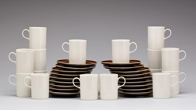 KAFFESERVIS, 18 delar, porslin, Rörstrand.