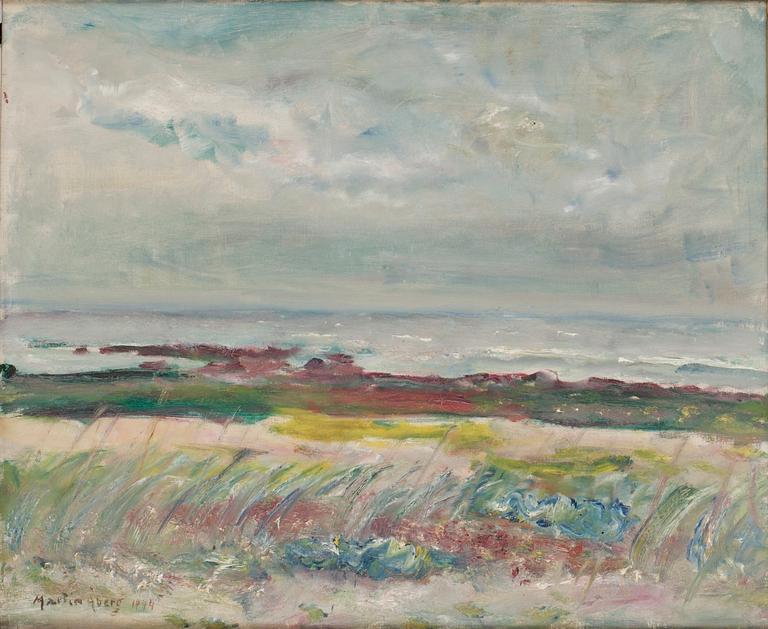 Martin Åberg, "Sommardis över havet", Strandbild från Torekov.