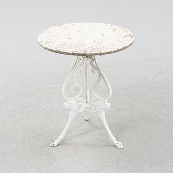 A café table, 20th Century.