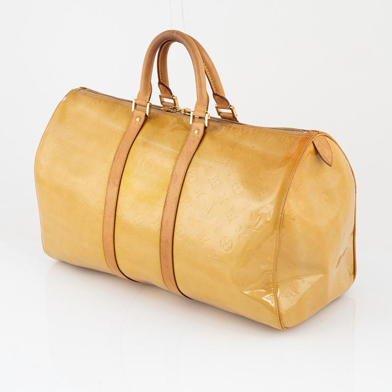 Louis Vuitton, weekend bag, "Vernis Keepall 45".