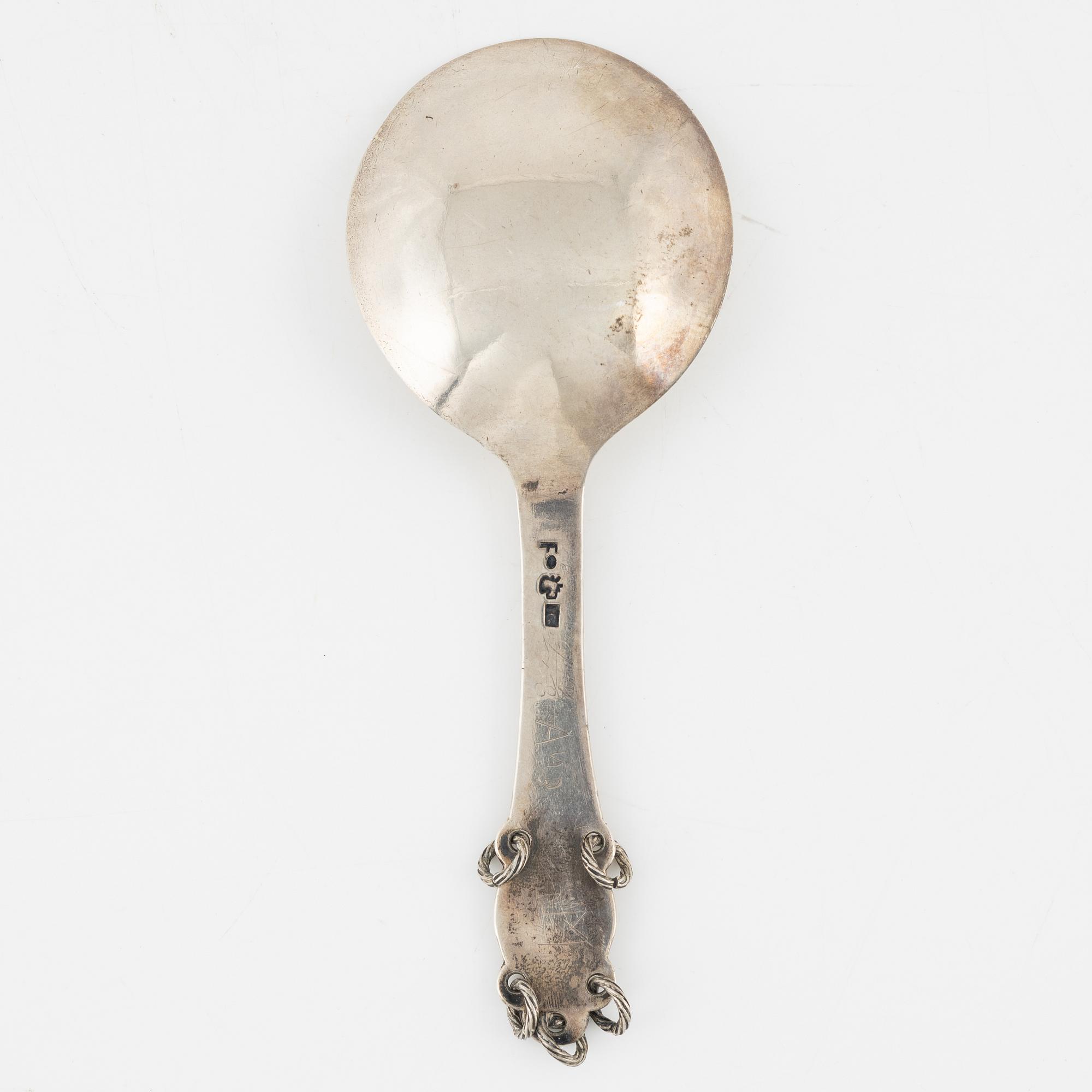 A Swedish Silver Spoon, mark of Johan Gadd, Piteå 1764.